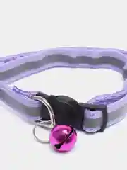 Фиолетовый ошейник для кошек и собак с колокольчиком