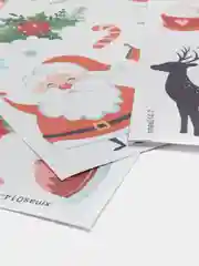 Белый интерьерные новогодние праздничные наклейки на окна "Новогодние украшения"