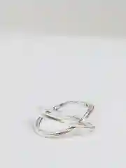 Белый женские кольца с листьями, луной, треугольниками