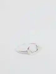 Серый металлик женские кольца с листьями, луной, треугольниками