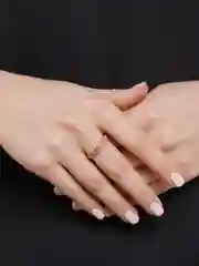 Желтый женские кольца с листьями, луной, треугольниками