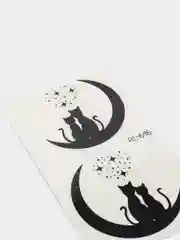Черный временные татуировки