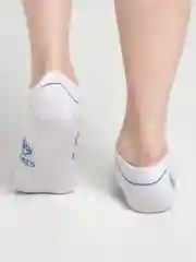 Белый носки женские короткие, со звёздами