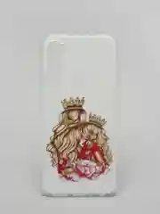 Серый чехол Xiaomi Redmi Note 8 / Redmi Note 8 2021 силиконовый с рисунком