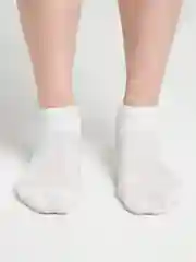 Молочный носки хлопковые, женские, короткие, с фруктом