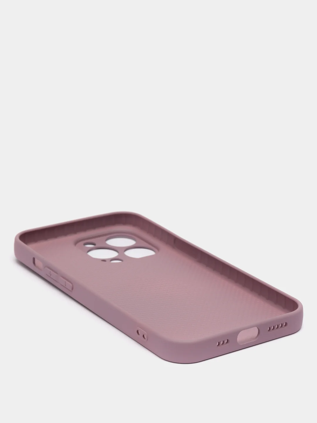 Сиреневый чехол силиконовый со стеклянной панелью для iPhone 13 Pro