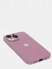 Сиреневый чехол силиконовый со стеклянной панелью для iPhone 13 Pro