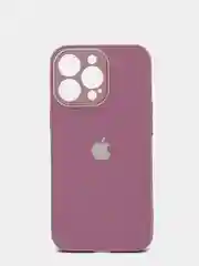 Сиреневый чехол силиконовый со стеклянной панелью для iPhone 13 Pro