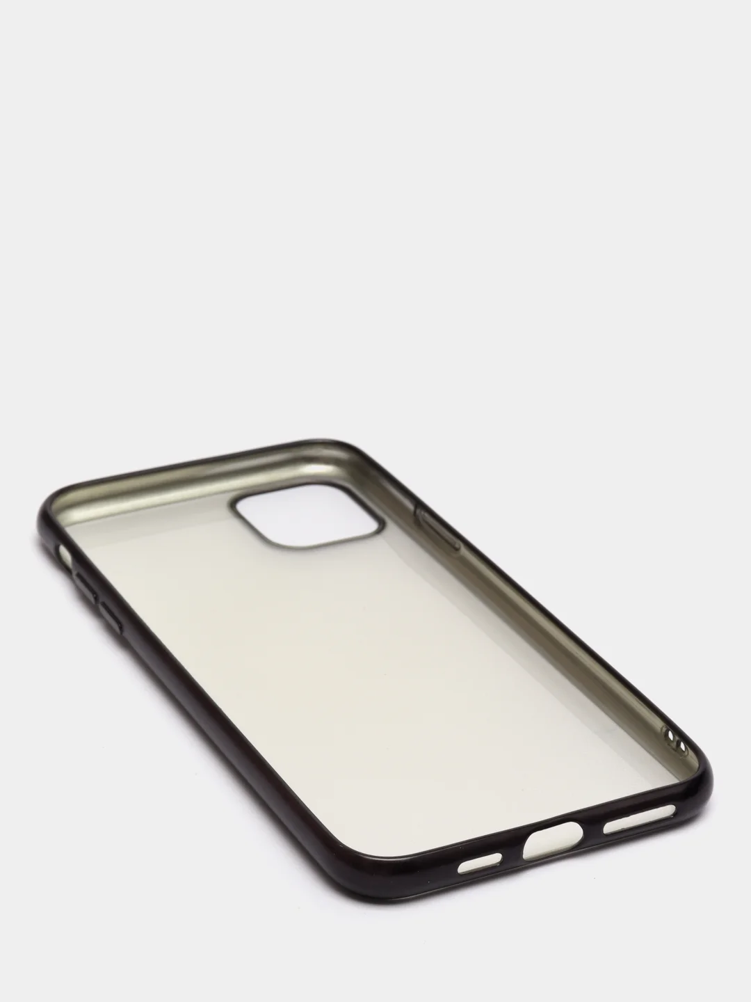 Черный чехол силиконовый для iphone/ 6/6s/7/8/se/xs/xsmax/xr/11/11pro/11promax с цветными рамками