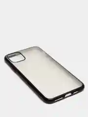 Черный чехол силиконовый для iphone/ 6/6s/7/8/se/xs/xsmax/xr/11/11pro/11promax с цветными рамками
