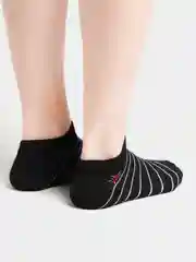 Черный носки женские короткие, со звёздами
