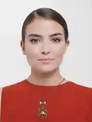 Цепочка с подвеской , бантик , брошь с камушком