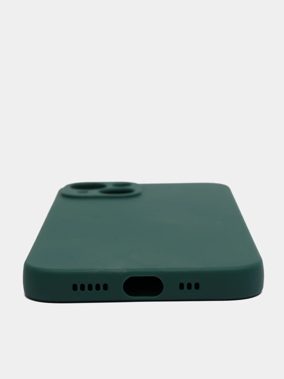 Тёмно-зелёный чехол силиконовый для iPhone 7, 8 SE 2020, 11, 12, 13, Pro, Max, mini, защита камеры