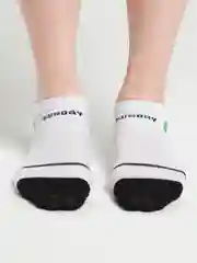 Белый носки женские короткие, сеточка, цветные