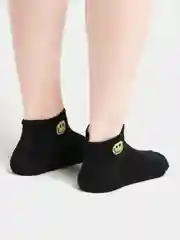 Индиго носки женские со смайлом, короткие