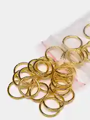 Золотой кольцо соединительное 6,8,10 ,12 мм   30 шт
