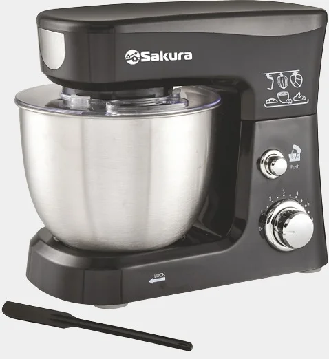 Миксер Sakura SA-6327BK планетарный, с чашей 3.5л, 1000Вт