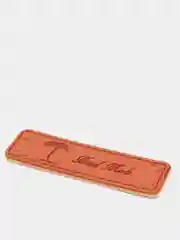 Коричневый бирки "Hand made", 5 штук, экокожа