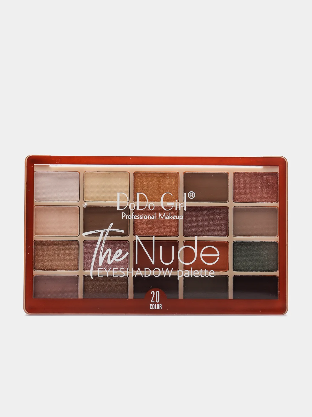 Угольный тени для век DoDo Girl The Nude eyeshadow palette 20 цветов/3 вида /Додо палетка теней