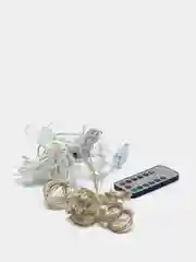 Желтый гирлянда штора-занавес с пультом, 3 х 2м, 3 х 3м от USB300 LED регулировка яркости 8 режимов