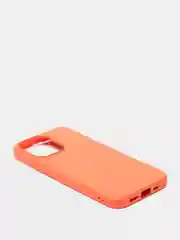 Оранжевый чехол для iPhone 13, 13 Pro, 13 Pro Max силиконовый с микрофиброй