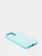 Бирюзовый чехол для iPhone 13, 13 Pro, 13 Pro Max силиконовый с микрофиброй
