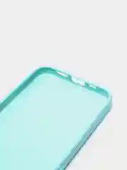Бирюзовый чехол для iPhone 13, 13 Pro, 13 Pro Max силиконовый с микрофиброй