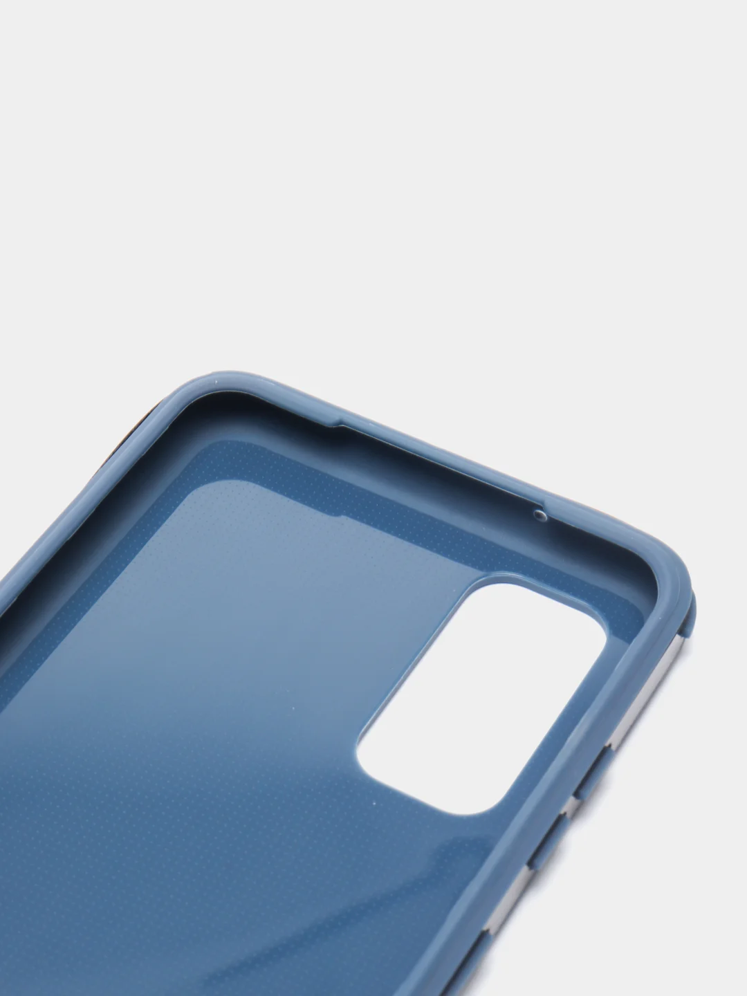 Синий чехол усиленный с рамкой для Samsung Galaxy S20, силиконовый
