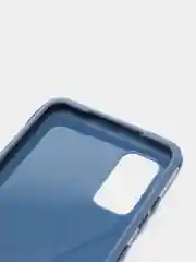 Синий чехол усиленный с рамкой для Samsung Galaxy S20, силиконовый