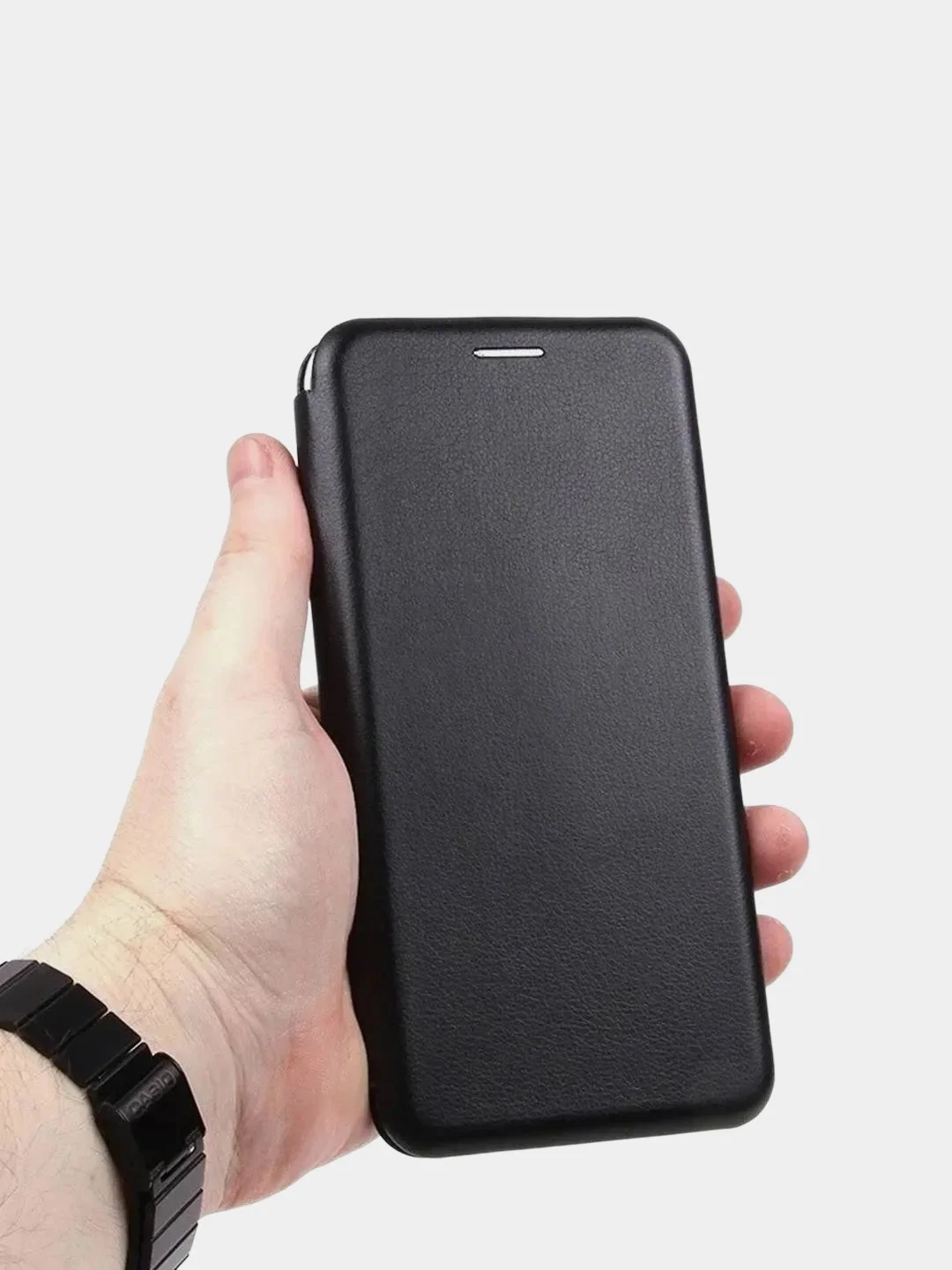 Черный чехол книжка для Samsung Galaxy A01 Core