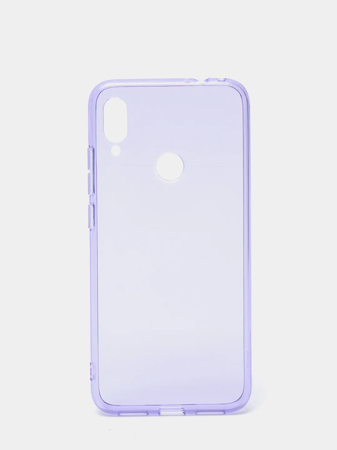 Лавандовый чехол прозрачный для Xiaomi Redmi Note 7 / Note 7 Pro плотный неоновый с оттенком