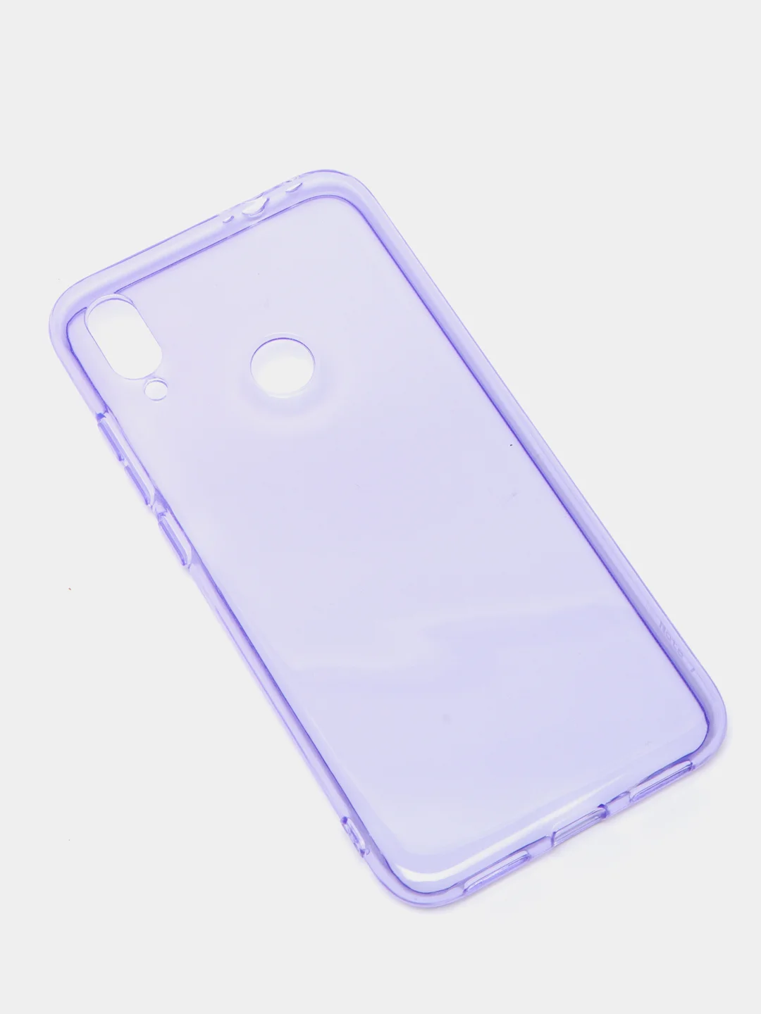 Лавандовый чехол прозрачный для Xiaomi Redmi Note 7 / Note 7 Pro плотный неоновый с оттенком
