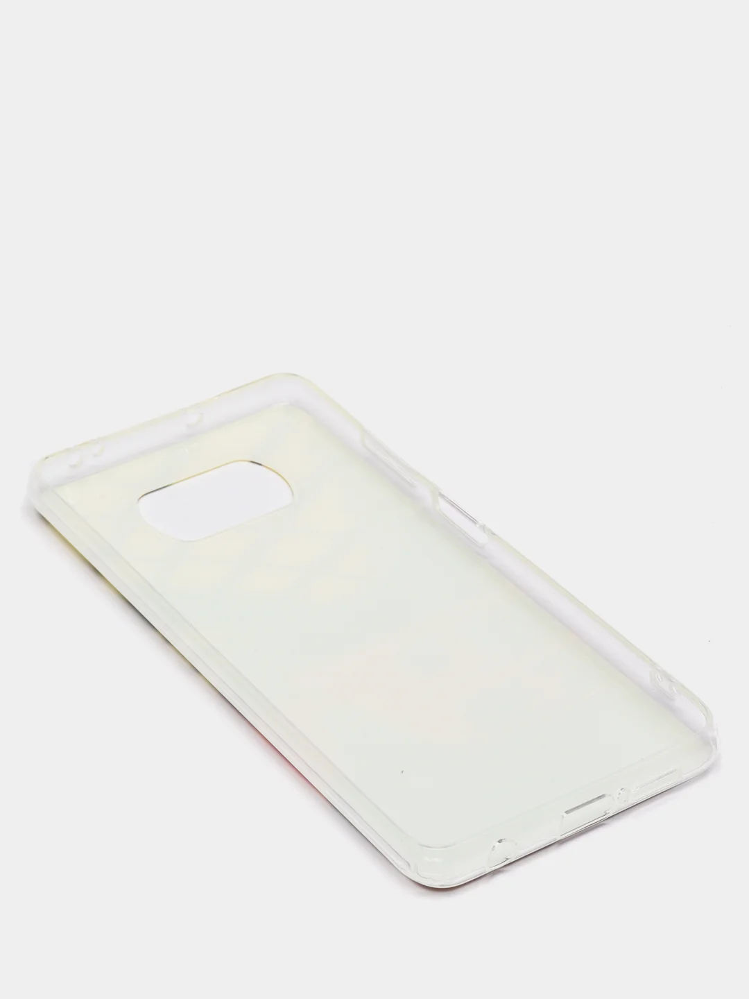 Светло-оранжевый чехол силиконовый для Xiaomi Poco X3 NFC/ Poco X3 Pro (Сяоми Поко Х3 Про), с рисунком