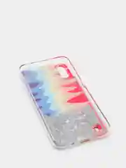 Терракотовый чехол Samsung Galaxy A01, M01 (Самсунг Галакси А01, М01) переливающийся жидкий с блестками