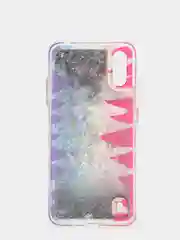 Терракотовый чехол Samsung Galaxy A01, M01 (Самсунг Галакси А01, М01) переливающийся жидкий с блестками