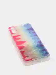 Терракотовый чехол Samsung Galaxy A01, M01 (Самсунг Галакси А01, М01) переливающийся жидкий с блестками