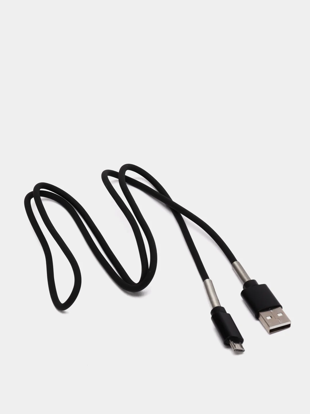 Черный кабель зарядный Micro-USB, Type-C