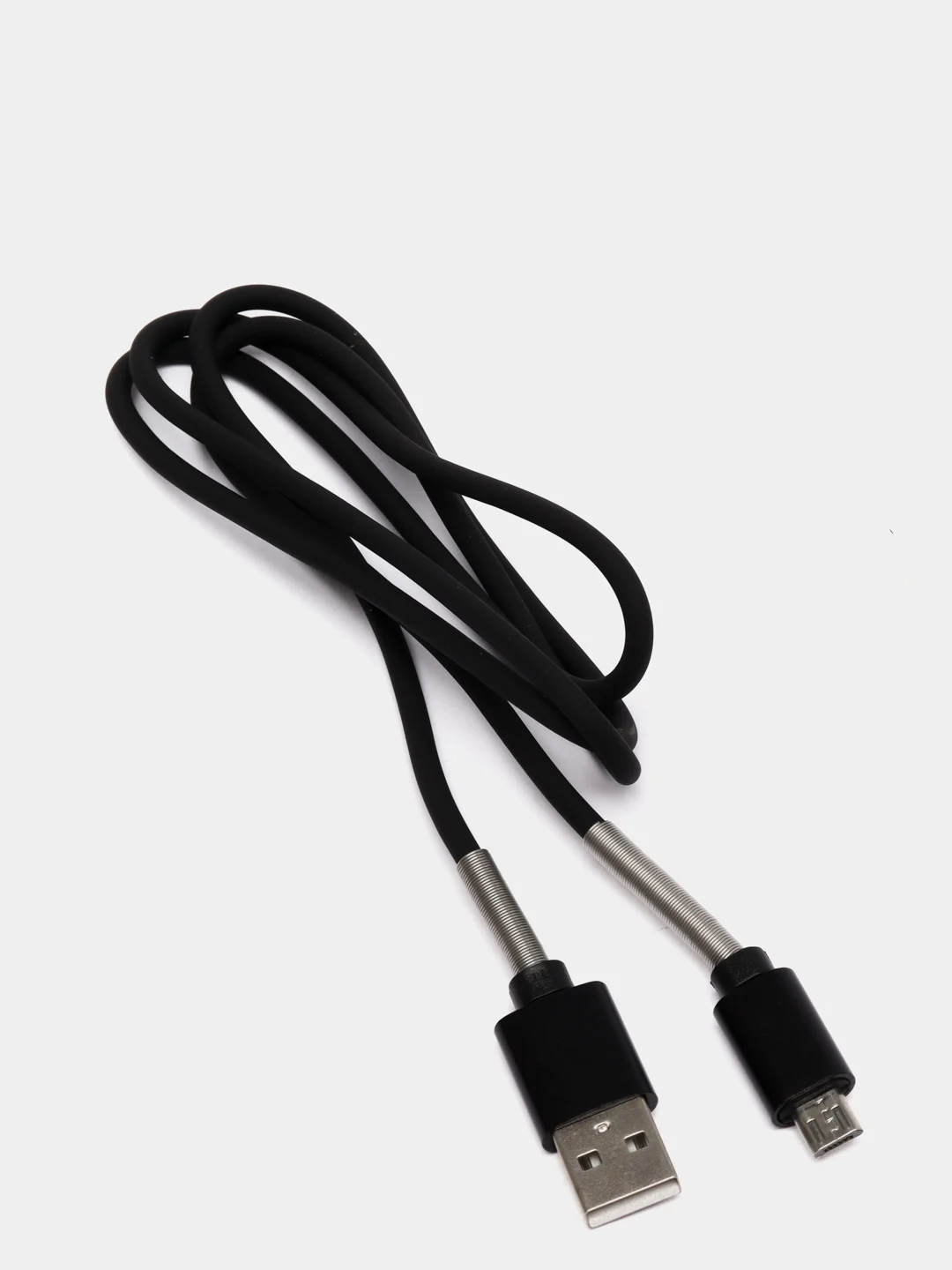 Черный кабель зарядный Micro-USB, Type-C