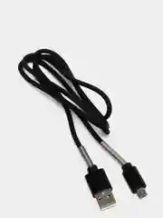 Черный кабель зарядный Micro-USB, Type-C