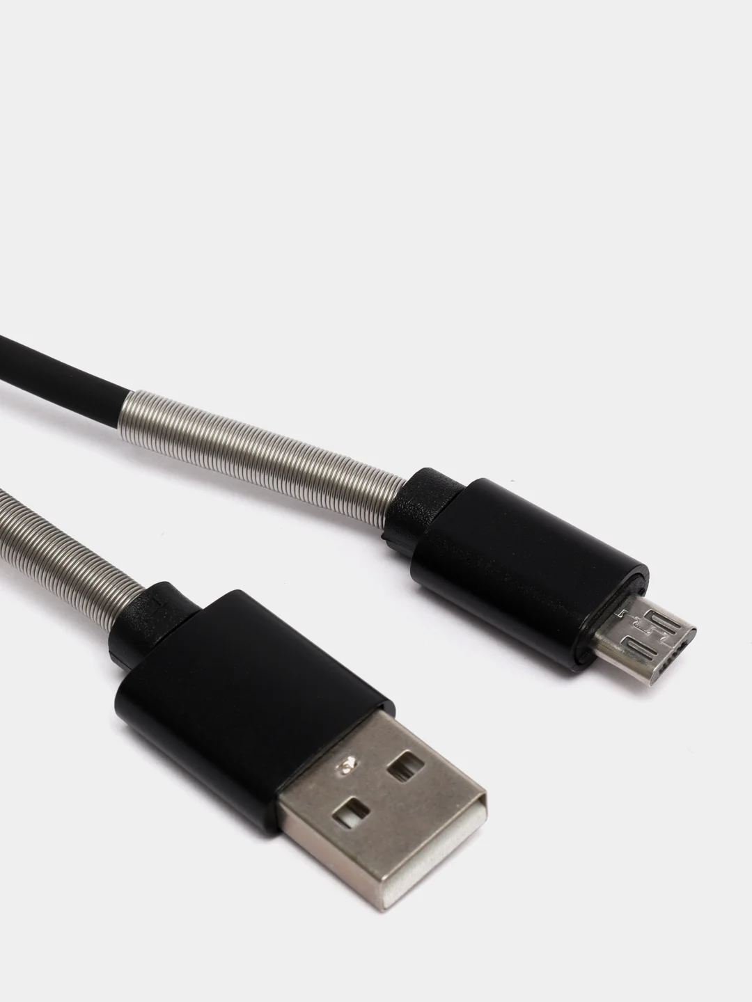 Черный кабель зарядный Micro-USB, Type-C