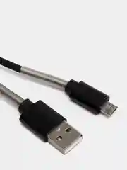 Черный кабель зарядный Micro-USB, Type-C