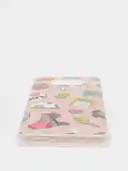 Кораллово-розовый чехол силиконовый для Xiaomi Poco X3 NFC/ Poco X3 Pro (Сяоми Поко Х3 Про), с рисунком