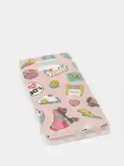 Кораллово-розовый чехол силиконовый для Xiaomi Poco X3 NFC/ Poco X3 Pro (Сяоми Поко Х3 Про), с рисунком