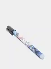 Хаки ручка гелевая, с персонажами из мультфильма
