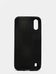 Черный чехол Samsung Galaxy A01 / M01 (Самсунг Галакси А01 / М01) черный силиконовый под кожу