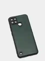 Зеленый чехол Realme C21Y, Realme C25Y Реалми С21У / С25У черный, силиконовый, под кожу