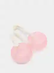 Розовый футляр для контактных линз
