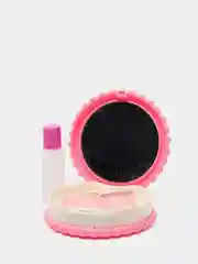 Розовый футляр для контактных линз