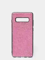 Розовый чехол Samsung Galaxy S10+ / S10 Plus, Самсунг Галакси С10+, силиконовый с блестками