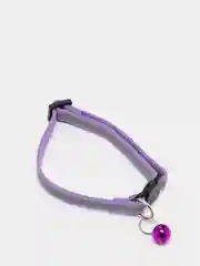 Фиолетовый ошейник для кошек и собак светоотражающий регулируемый
